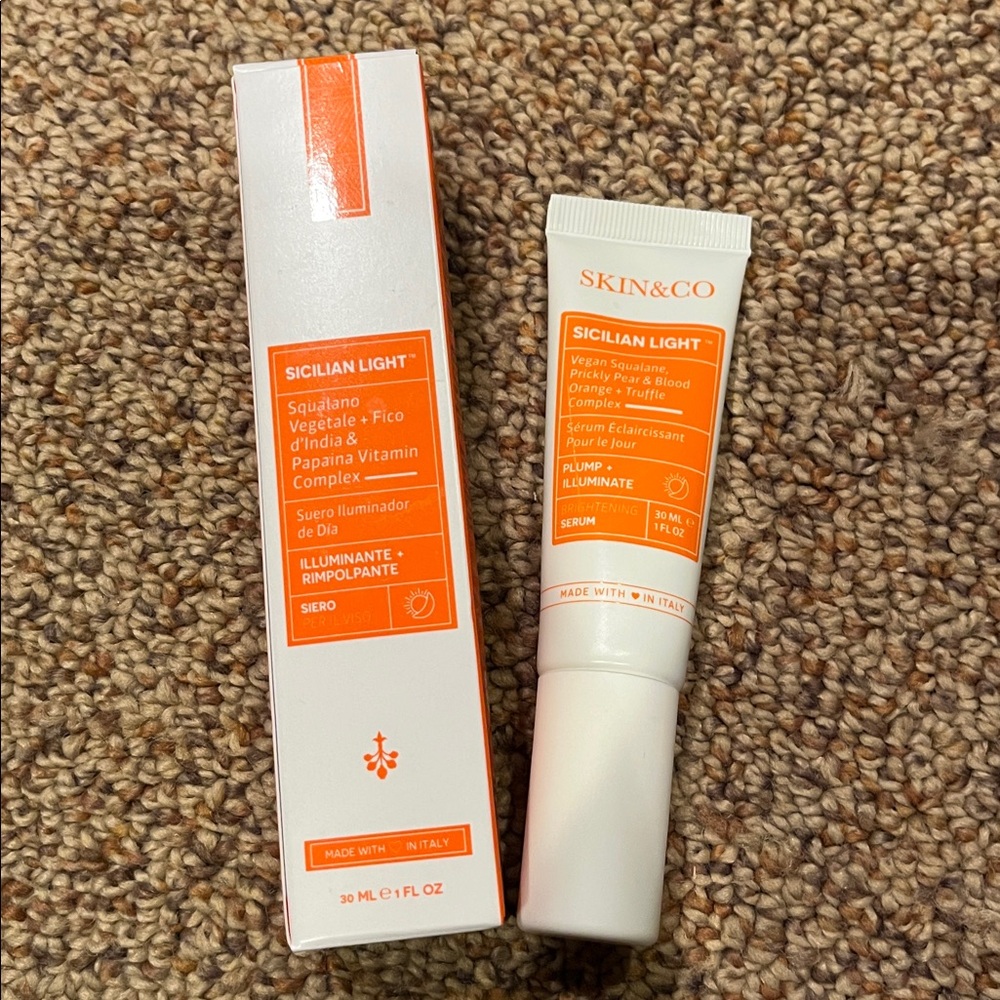 New NIB Skin & Co Sicilian Light Brightening Serum vegan 1 Oz 30 ml plumping